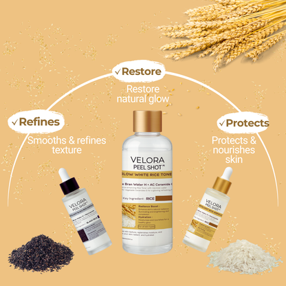 VELORA Rice Glow Renewal Set